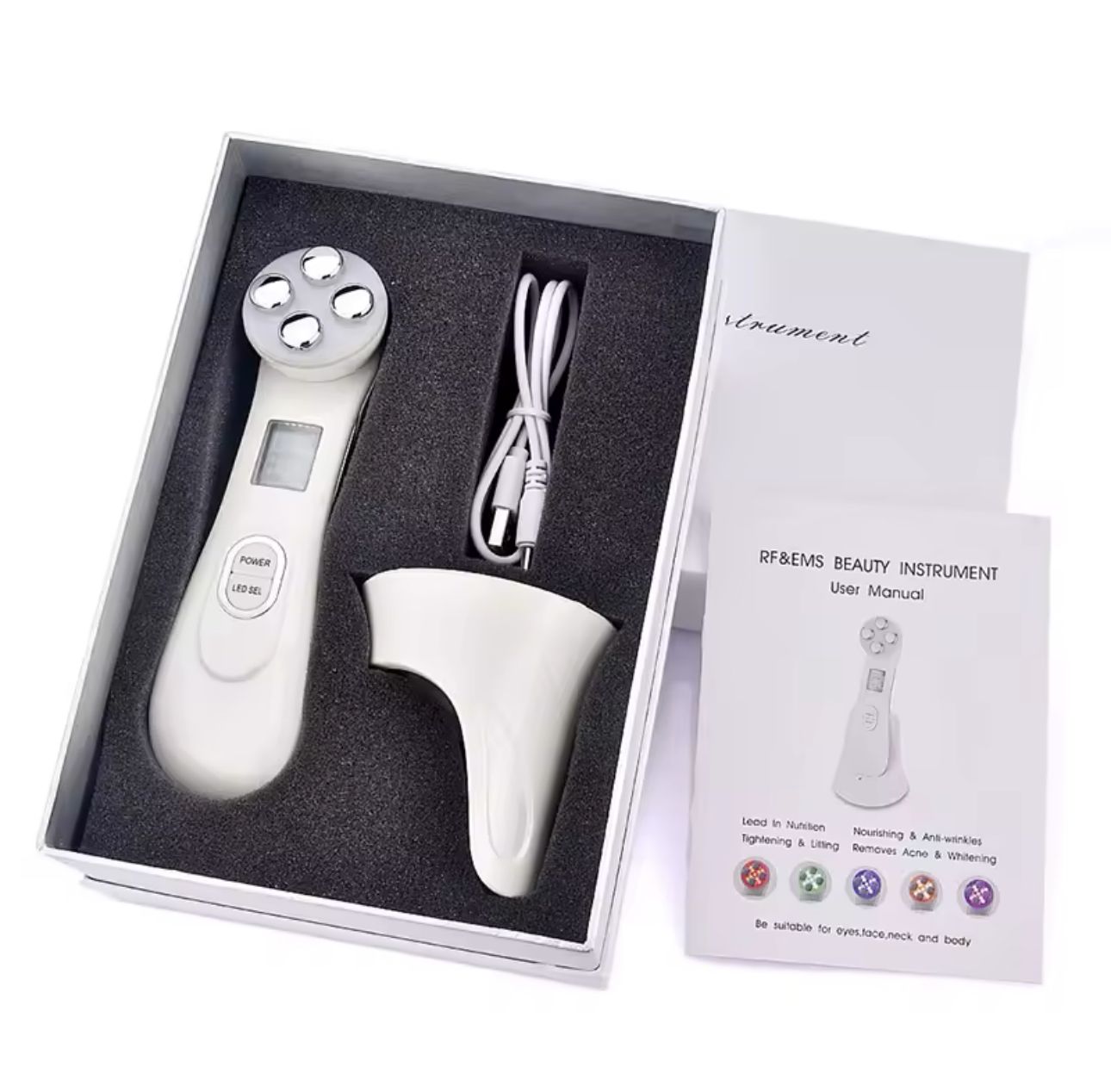 ELECTROPORADOR FACIAL IONES LED GALVANIC